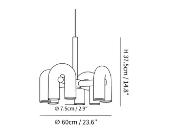 Cirkus Chandelier — Dimension drawings 2