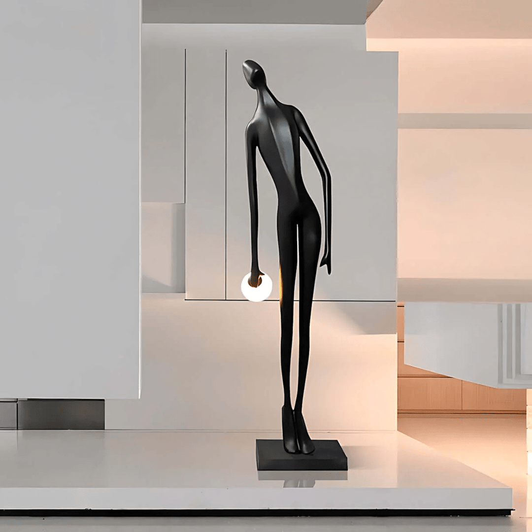 Noir Muse Sculpture Floor Lamp - Vakkerlight