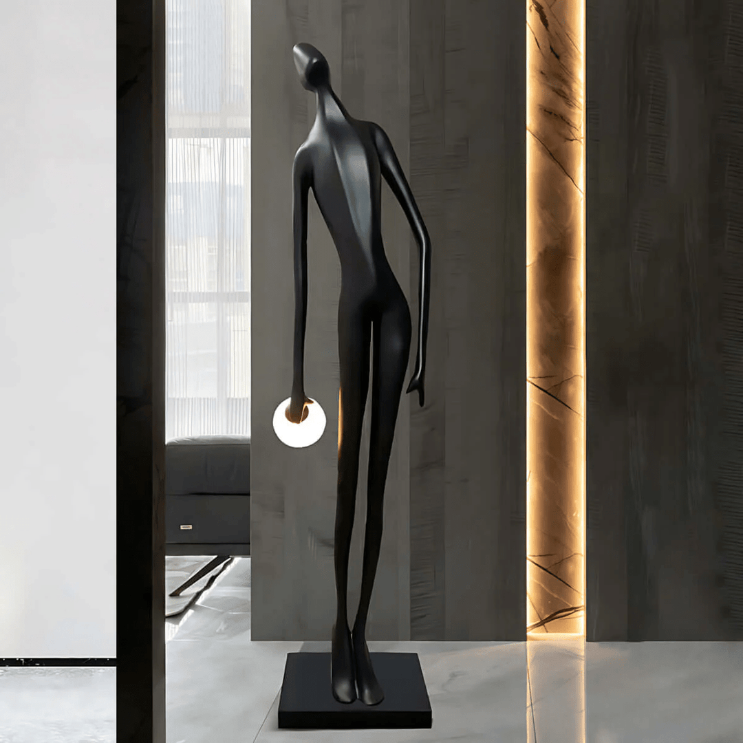 Noir Muse Sculpture Floor Lamp - Vakkerlight