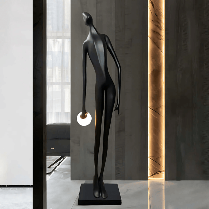 Noir Muse Sculpture Floor Lamp - Vakkerlight