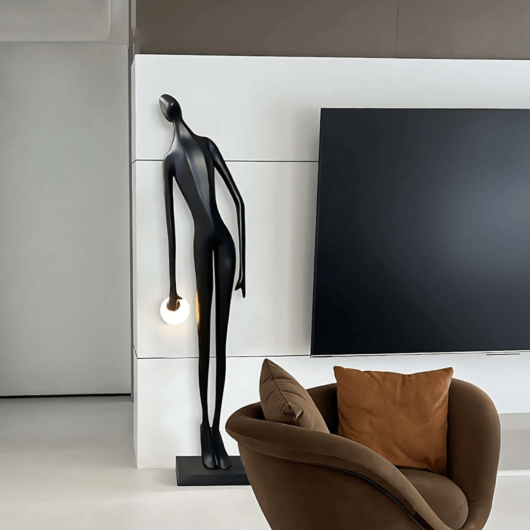Noir Muse Sculpture Floor Lamp - Vakkerlight