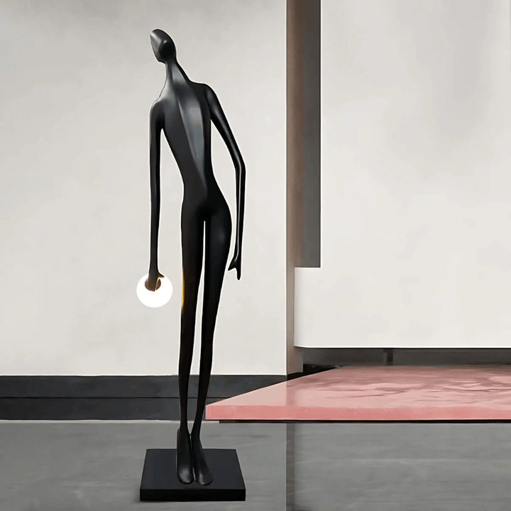 Noir Muse Sculpture Floor Lamp - Vakkerlight