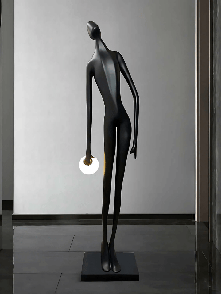 Noir Muse Sculpture Floor Lamp - Vakkerlight