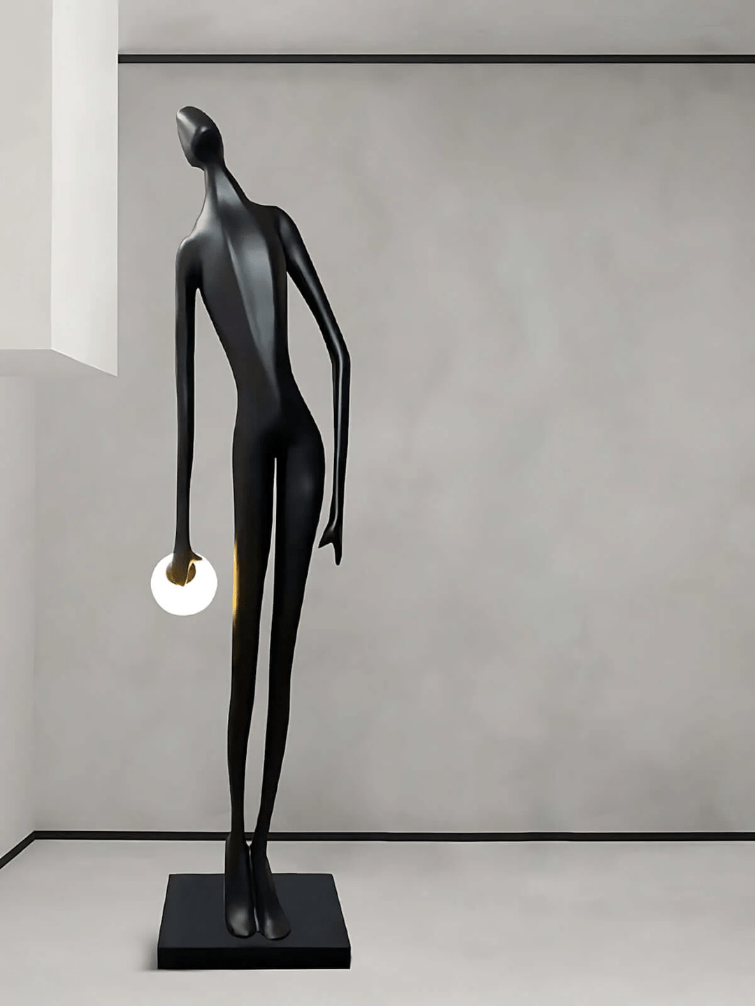 Noir Muse Sculpture Floor Lamp - Vakkerlight
