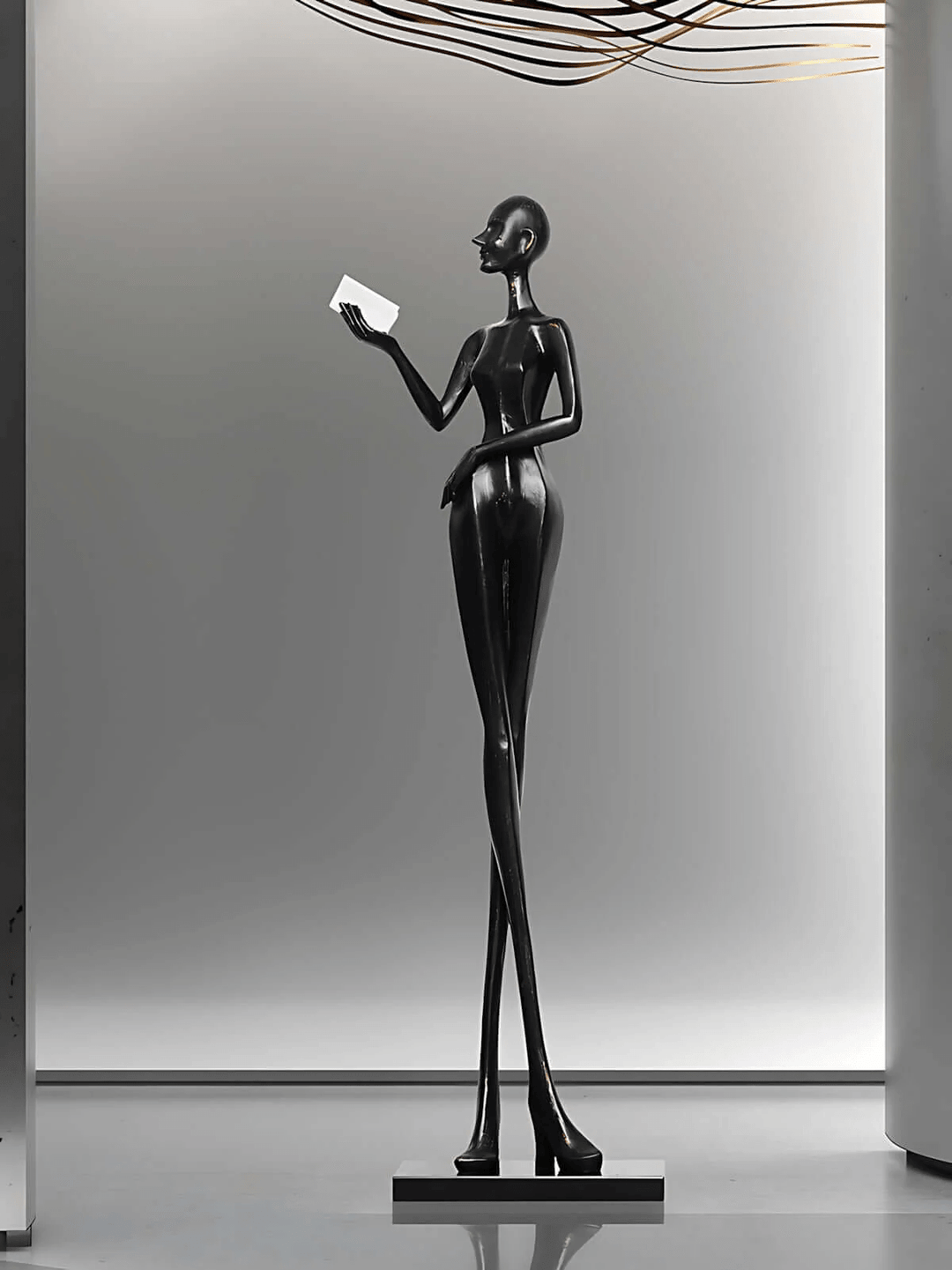 Elegant Lady Sculpture Ornaments - Vakkerlight