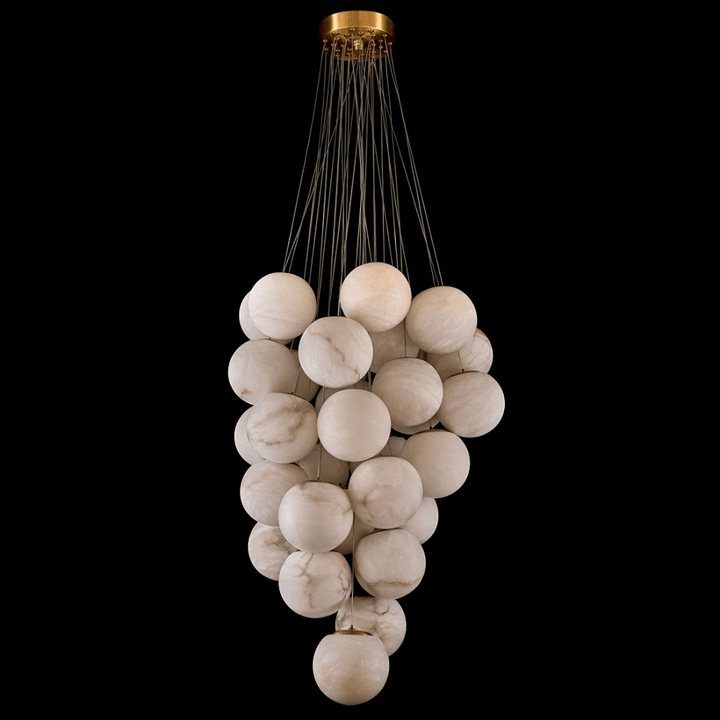 Cluster Alabaster Globe Chandelier - Vakkerlight