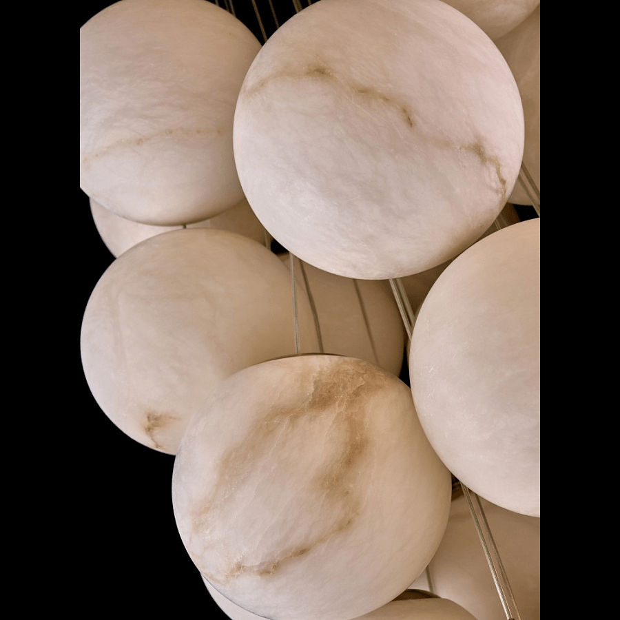 Cluster Alabaster Globe Chandelier - Vakkerlight