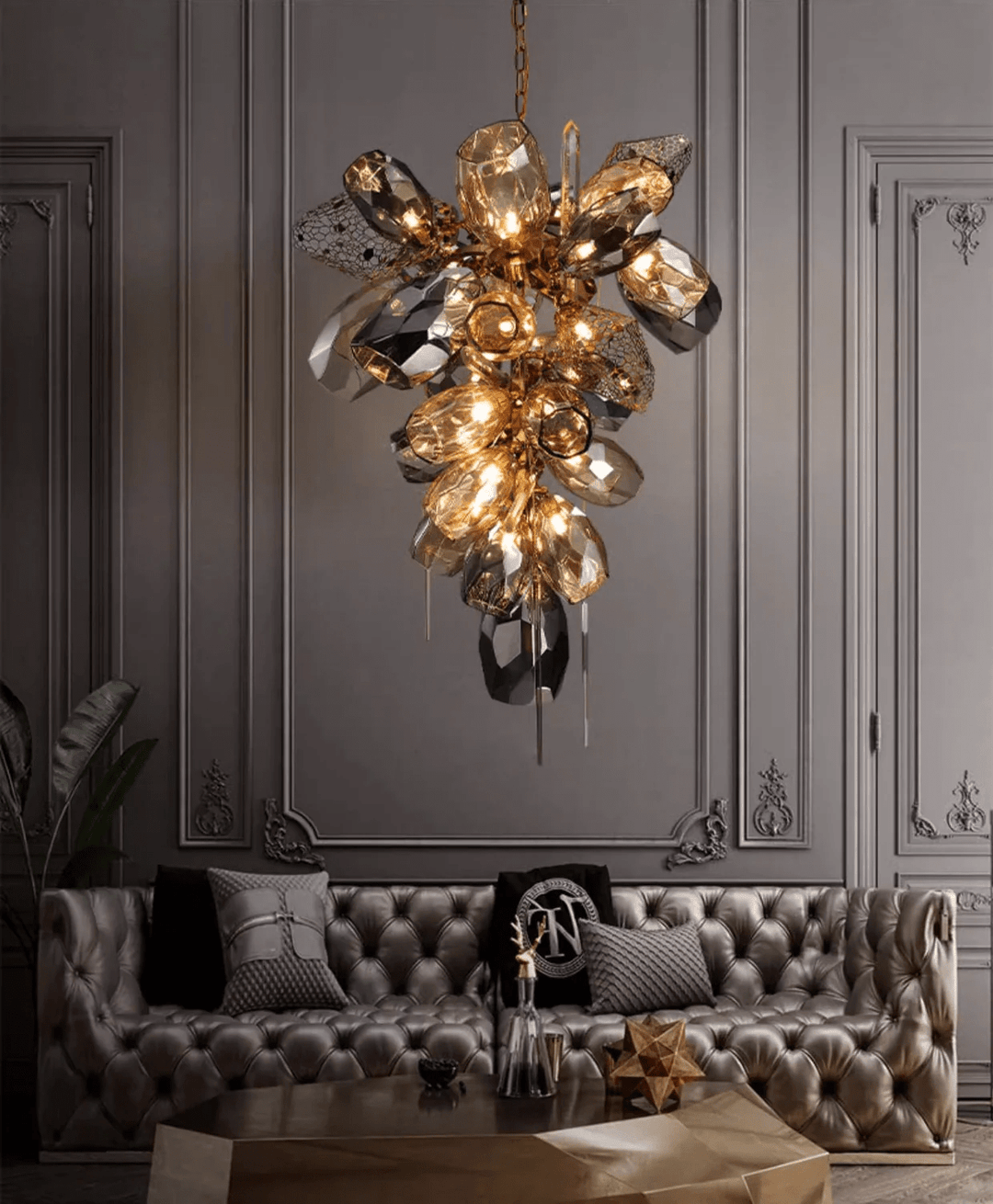 Modern Art Glass Crystal Chandelier - Vakkerlight