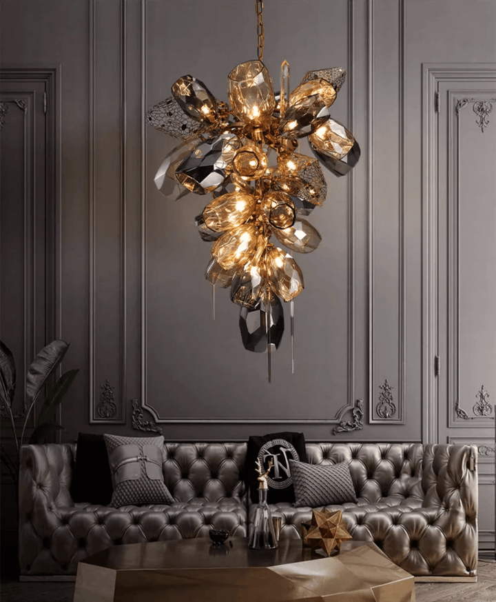 Modern Art Glass Crystal Chandelier - Vakkerlight