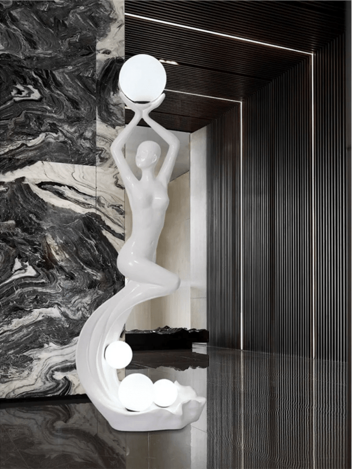 Mermaid Sculpture Floor Lamp - Vakkerlight
