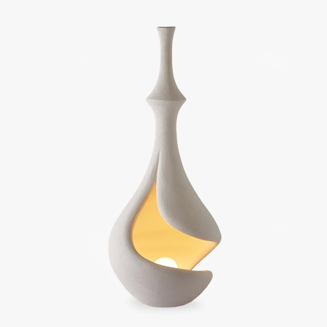 White Sere Vase Floor Lamp - Vakkerlight