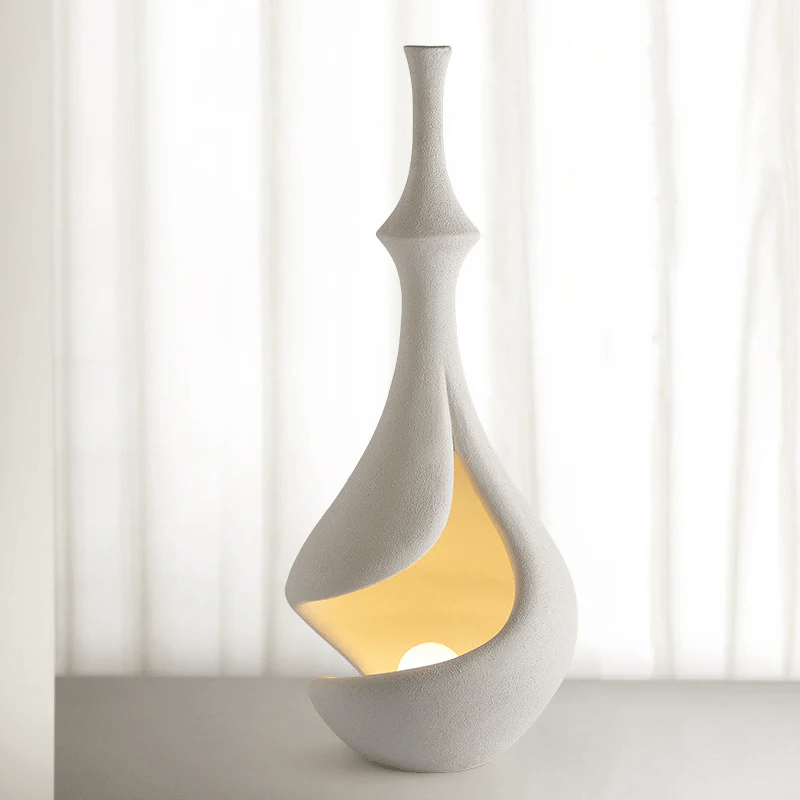 White Sere Vase Floor Lamp - Vakkerlight