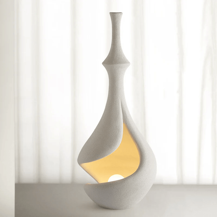 White Sere Vase Floor Lamp - Vakkerlight