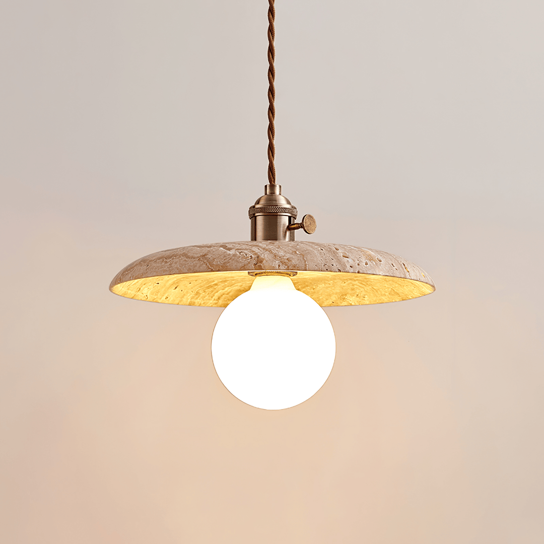 Renzo Travertine Pendant Light - Vakkerlight