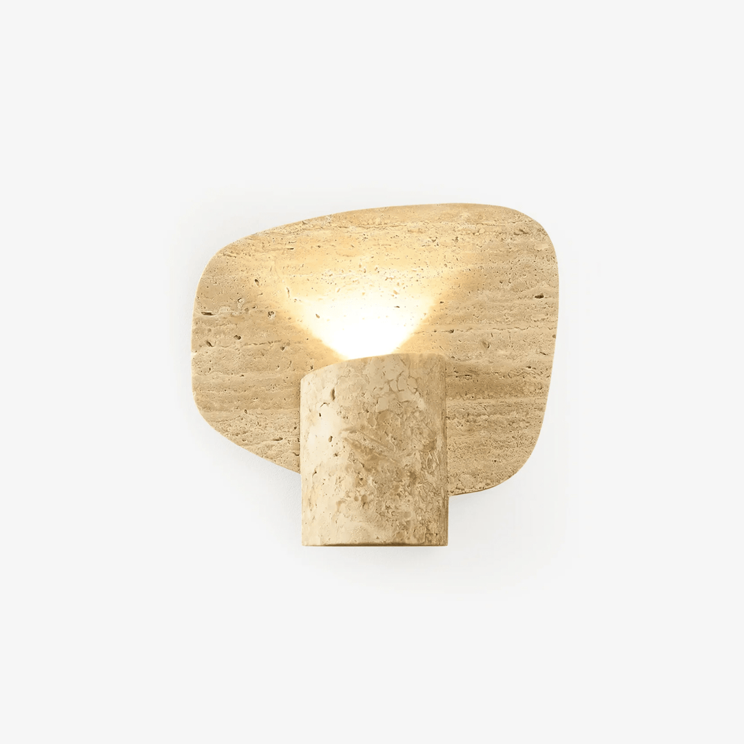 Organic Travertine Cylinder Wall Light - Vakkerlight
