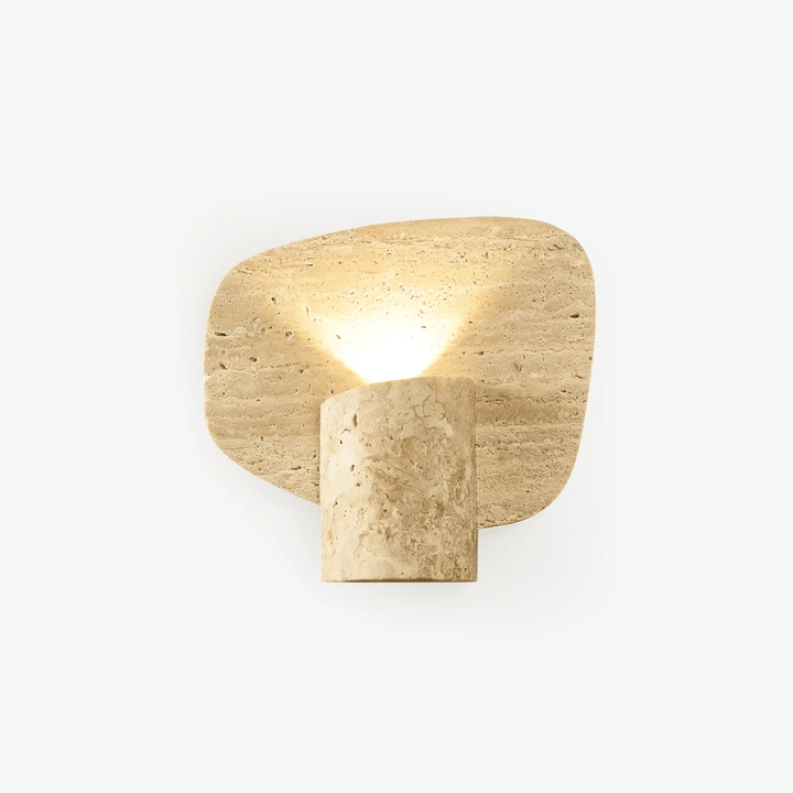Organic Travertine Cylinder Wall Light - Vakkerlight