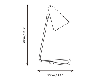Miles Medium Table Lamp — Dimension drawings 1