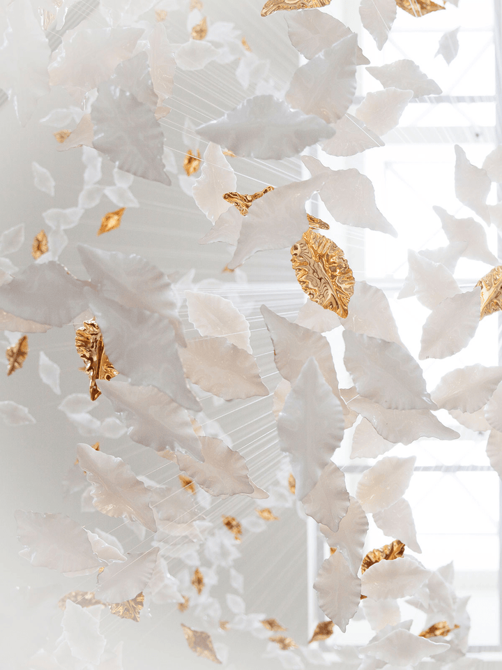 Leaf Twisted Sculptural Customize Chandelier - Vakkerlight