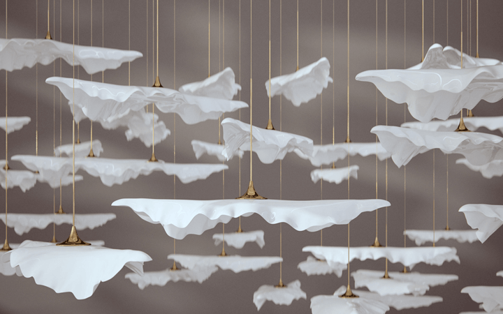 Leaf Twisted Sculptural Customize Chandelier - Vakkerlight