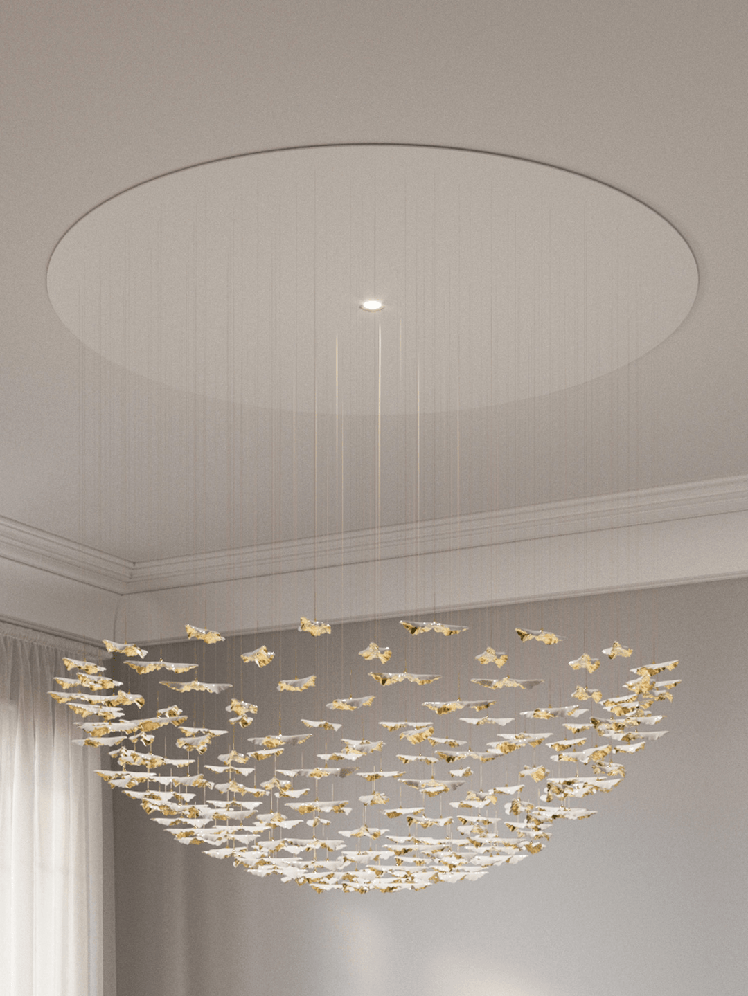 Leaf Twisted Sculptural Customize Chandelier - Vakkerlight