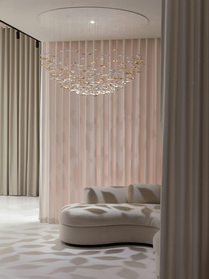 Leaf Twisted Sculptural Customize Chandelier - Vakkerlight