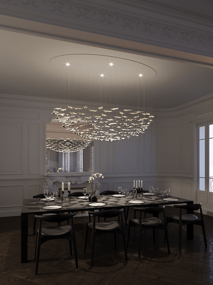 Leaf Twisted Sculptural Customize Chandelier - Vakkerlight