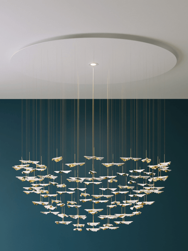 Leaf Twisted Sculptural Customize Chandelier - Vakkerlight