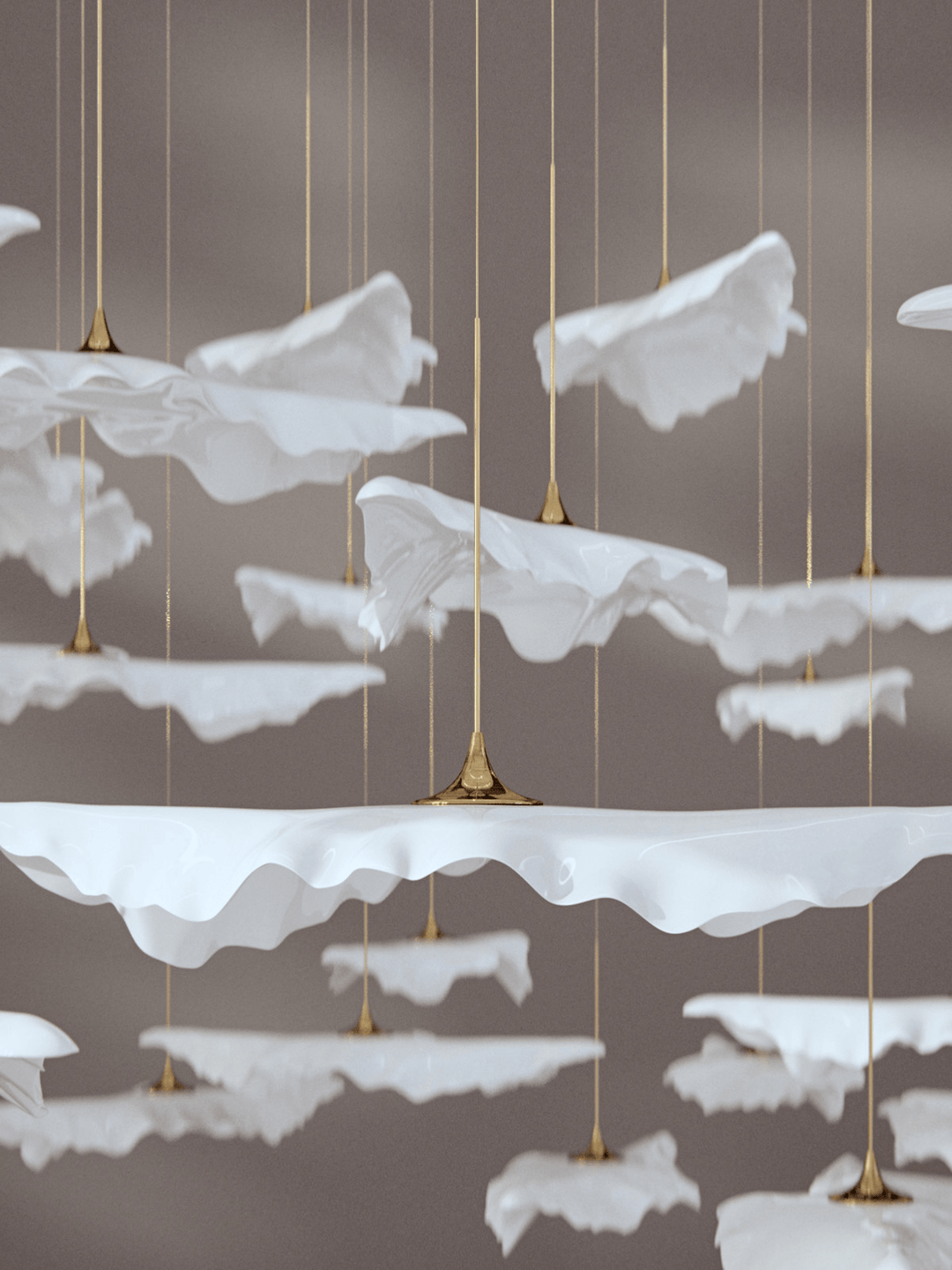 Leaf Twisted Sculptural Customize Chandelier - Vakkerlight