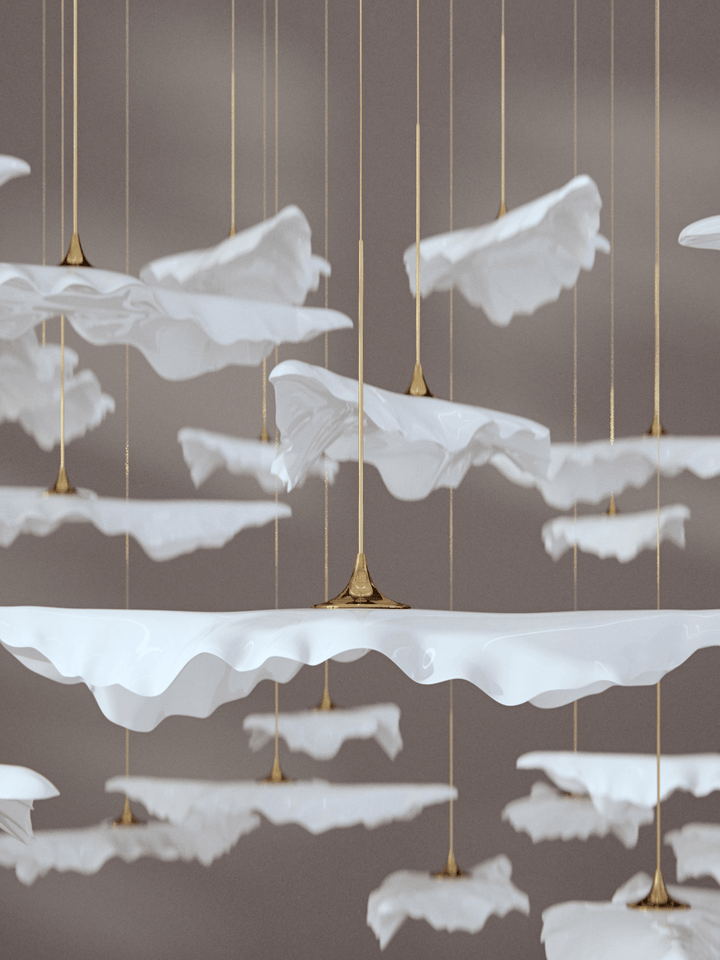 Leaf Twisted Sculptural Customize Chandelier - Vakkerlight