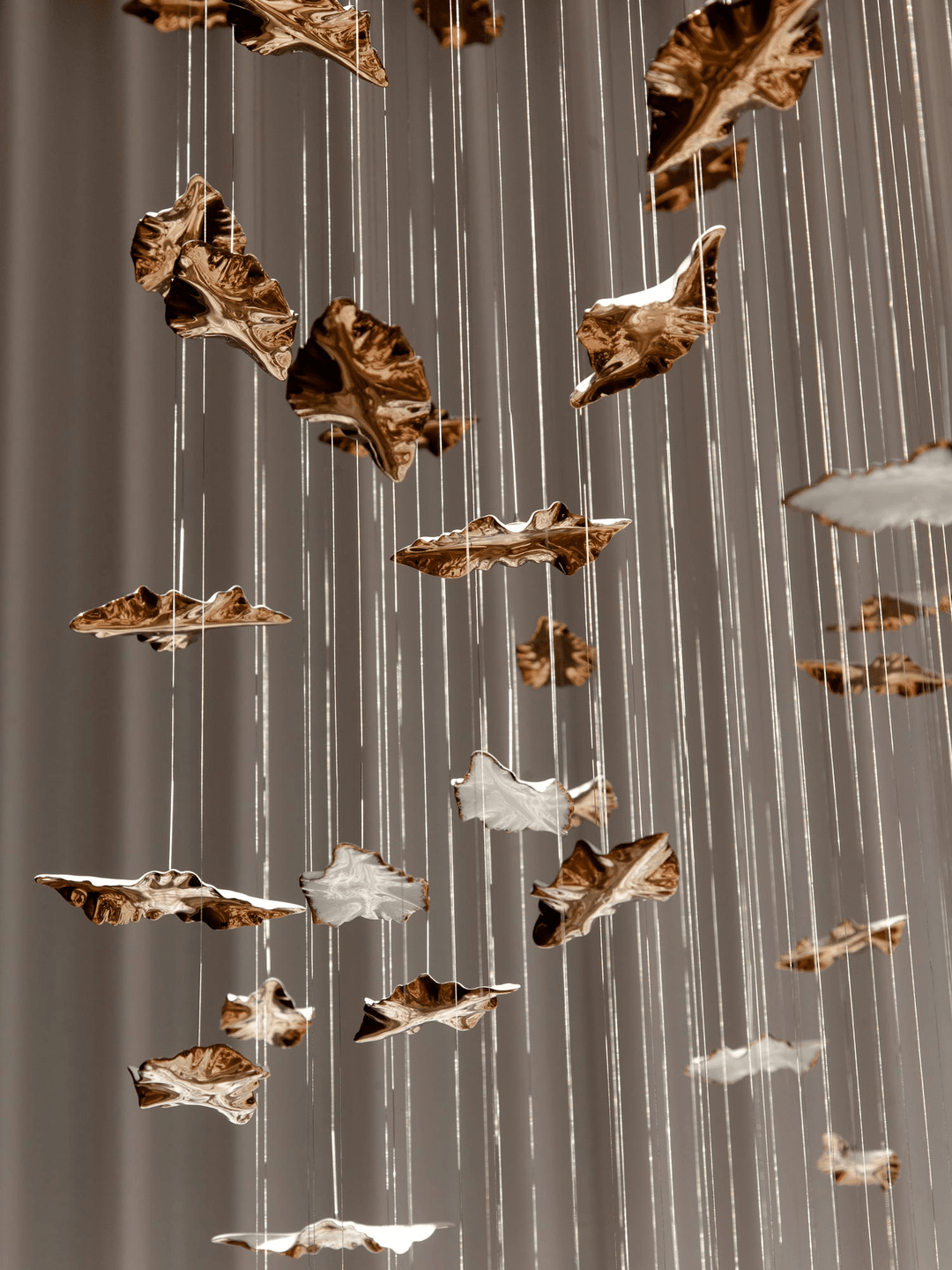 Leaf Twisted Sculptural Customize Chandelier - Vakkerlight