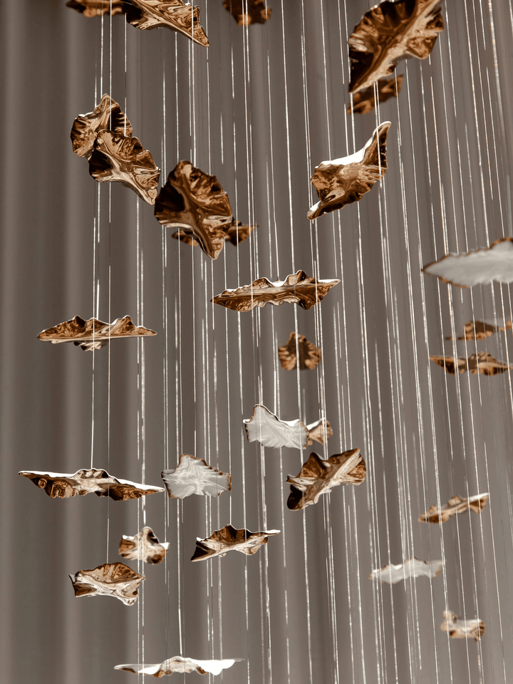 Leaf Twisted Sculptural Customize Chandelier - Vakkerlight