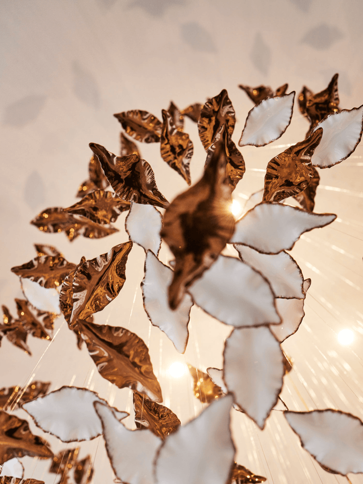 Leaf Twisted Sculptural Customize Chandelier - Vakkerlight