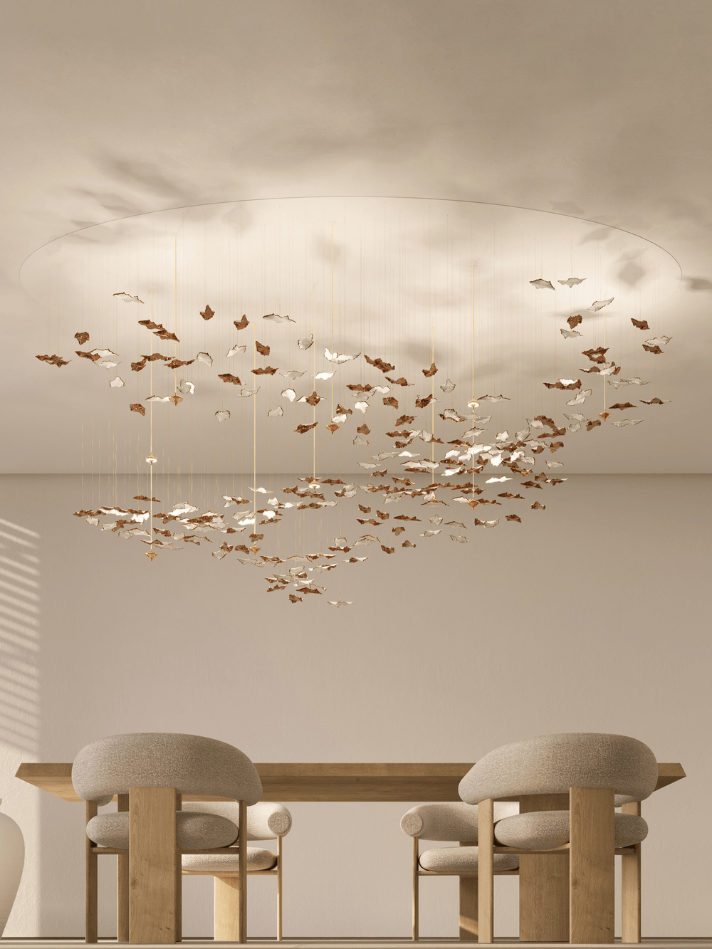 Leaf Twisted Sculptural Customize Chandelier - Vakkerlight