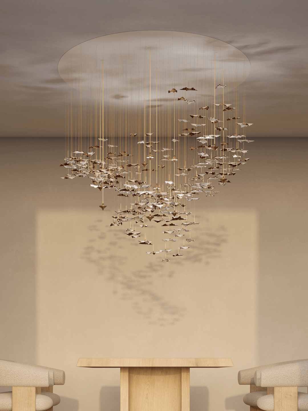 Leaf Twisted Sculptural Customize Chandelier - Vakkerlight