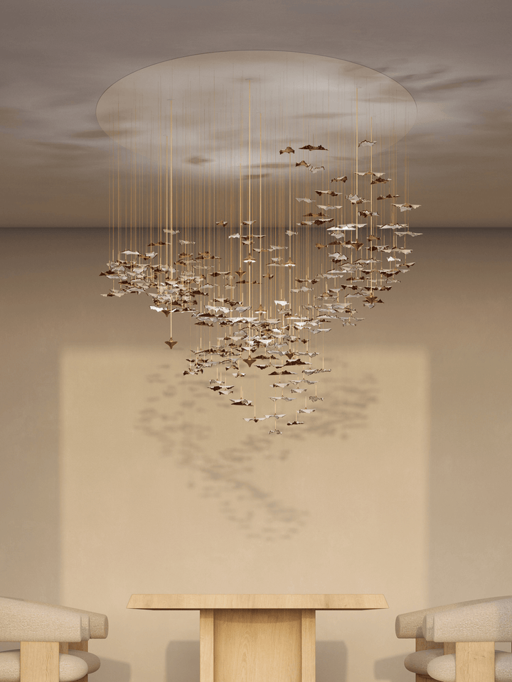 Leaf Twisted Sculptural Customize Chandelier - Vakkerlight