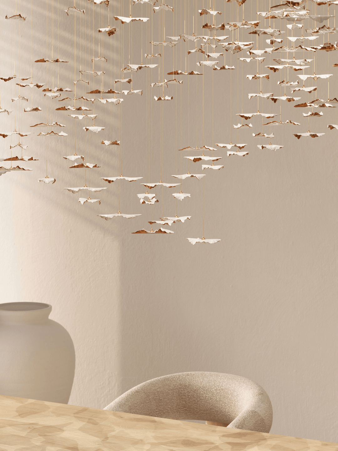 Leaf Twisted Sculptural Customize Chandelier - Vakkerlight