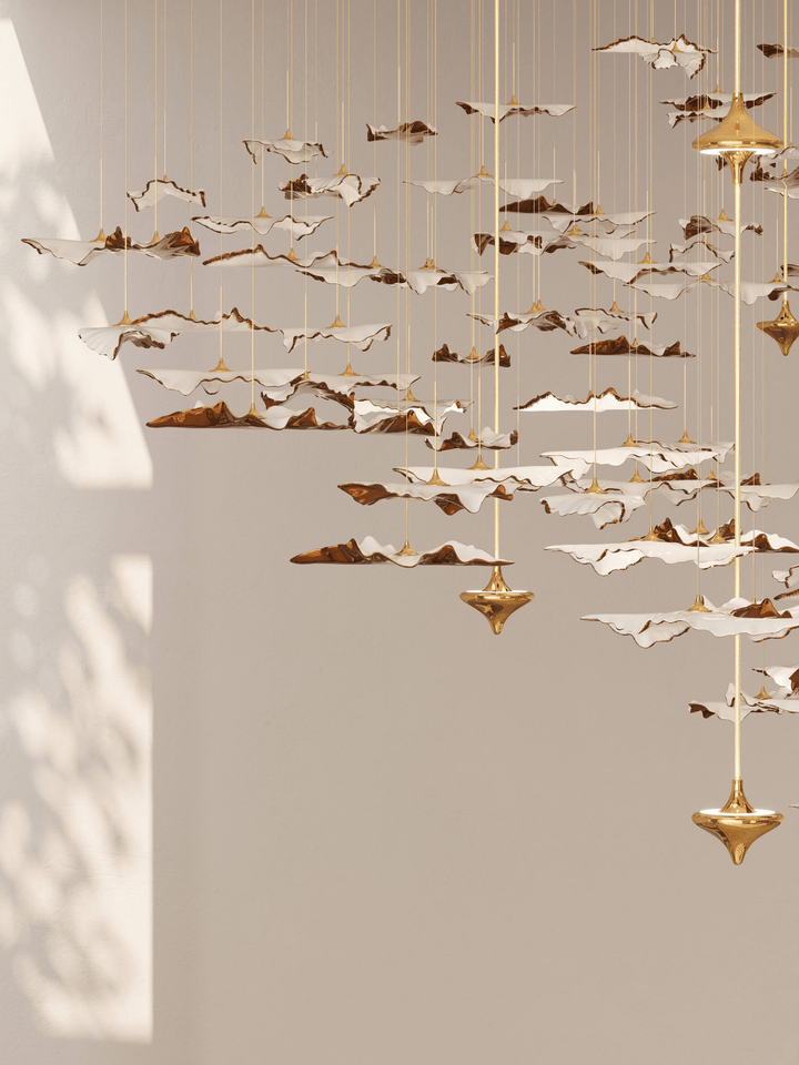 Leaf Twisted Sculptural Customize Chandelier - Vakkerlight