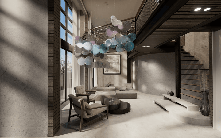 Clouds Iridescent Disc Chandelier - Vakkerlight