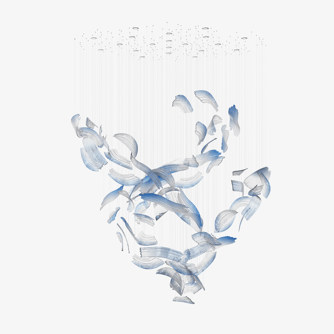 Brush Art Glass Chandelier - Vakkerlight