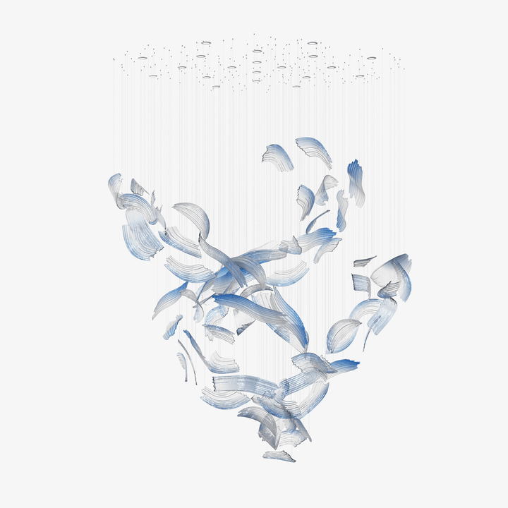 Brush Art Glass Chandelier - Vakkerlight