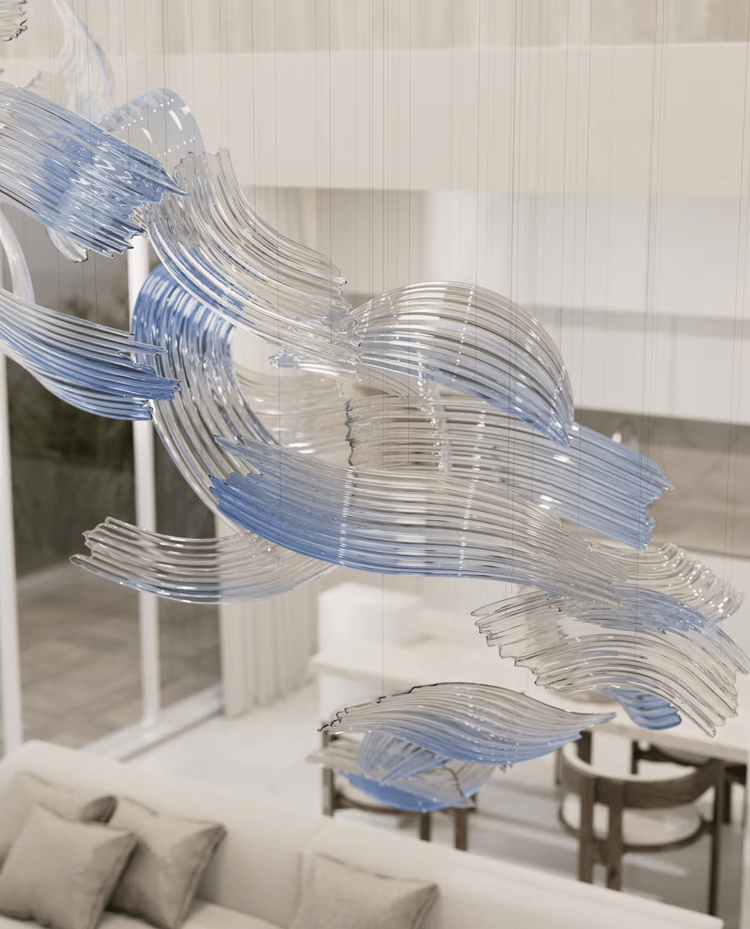 Brush Art Glass Chandelier - Vakkerlight