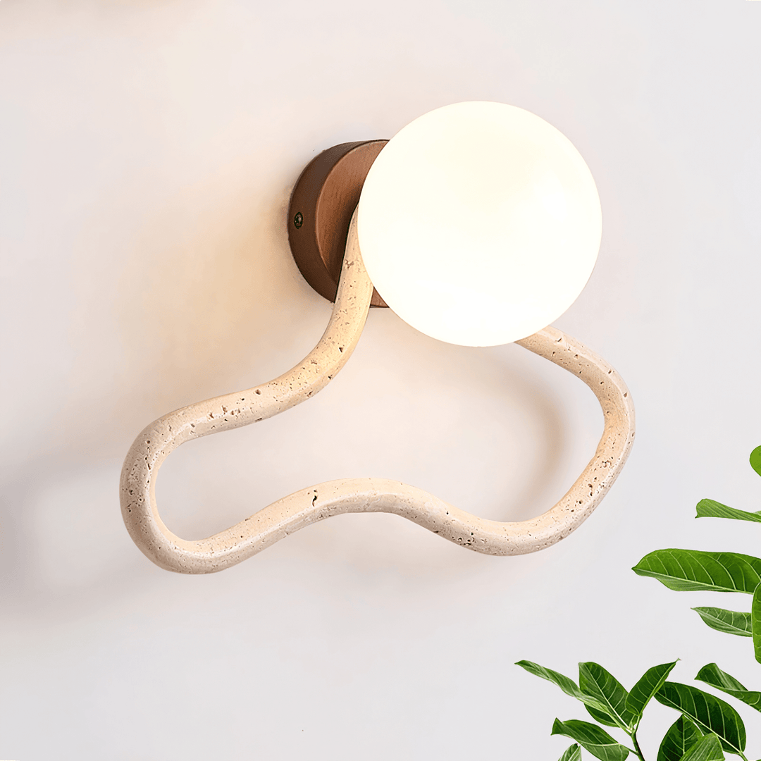 Driftform Travertine Wall Sconce - Vakkerlight