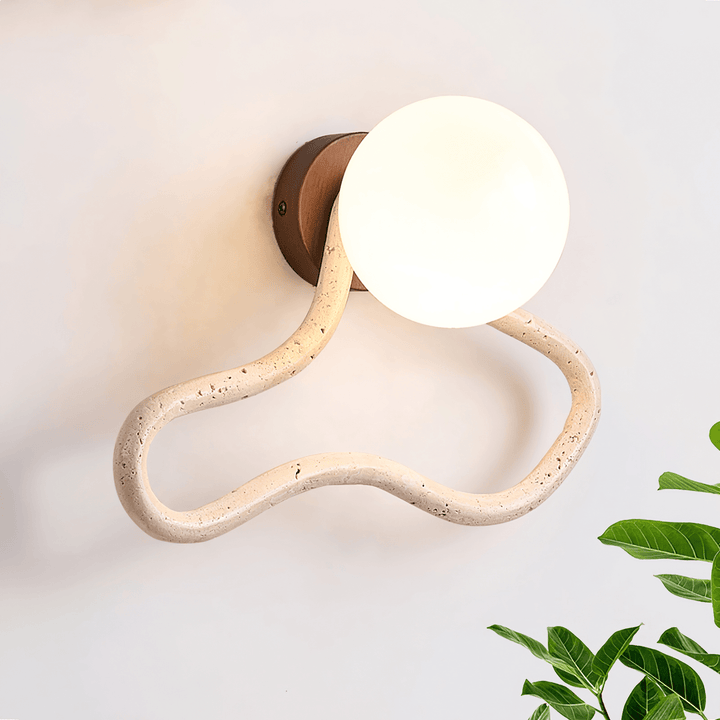 Driftform Travertine Wall Sconce - Vakkerlight
