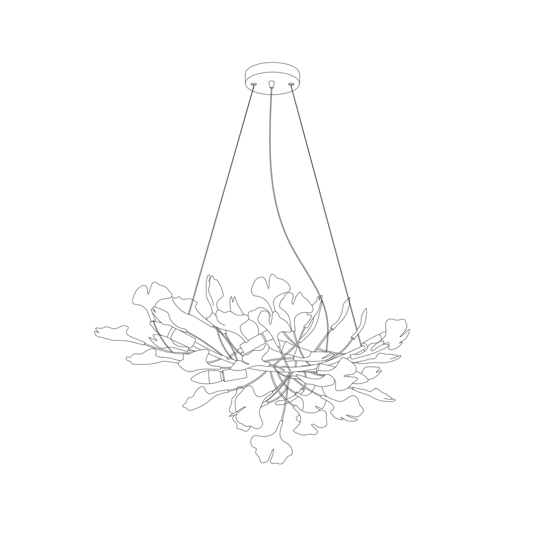 Gingko Chandelier B - Vakkerlight