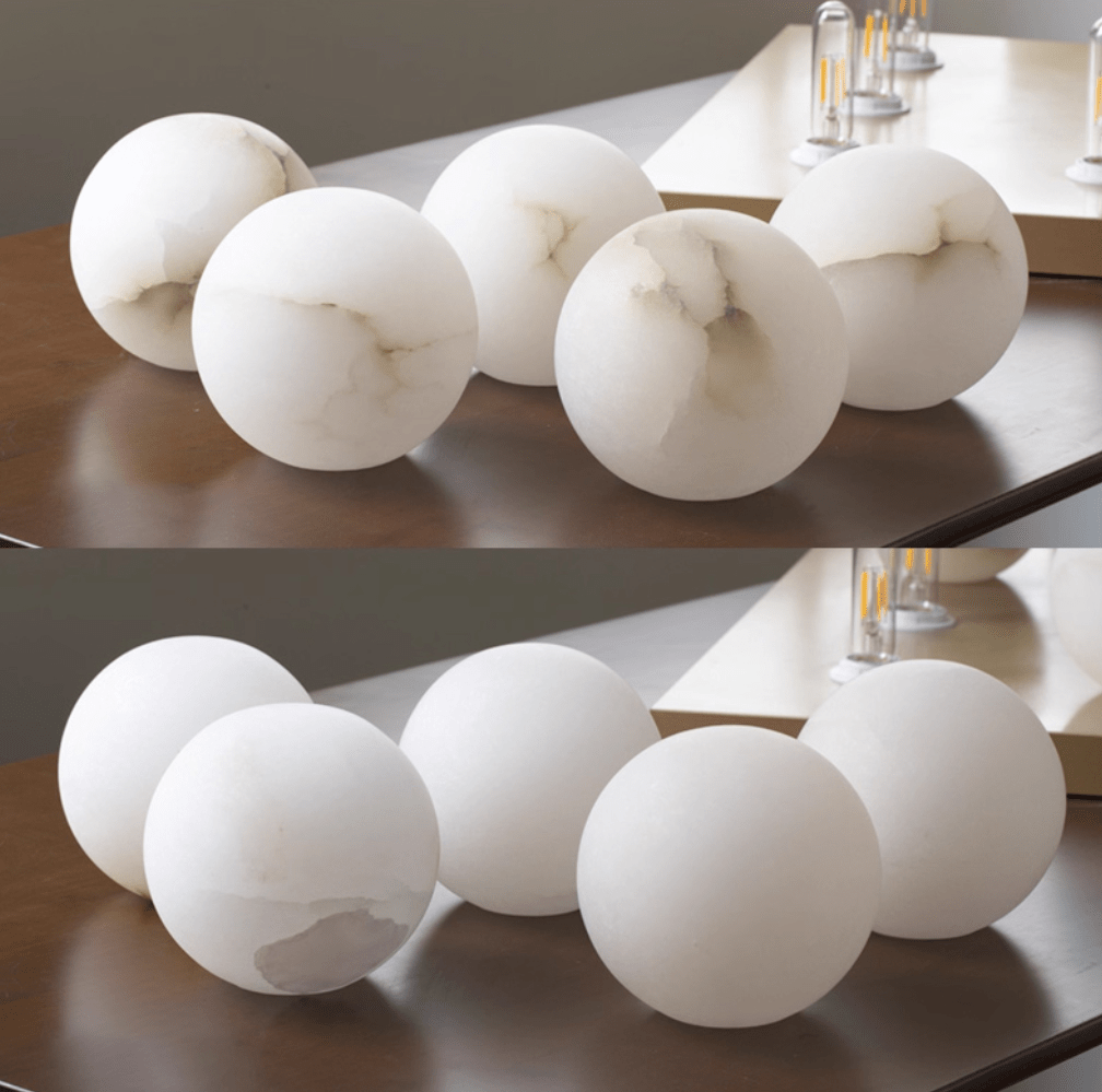 Alabaster Mini Orb Wall Lamp - Vakkerlight