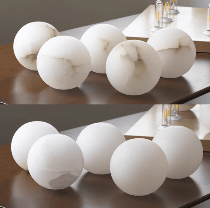 Alabaster Mini Orb Wall Lamp - Vakkerlight