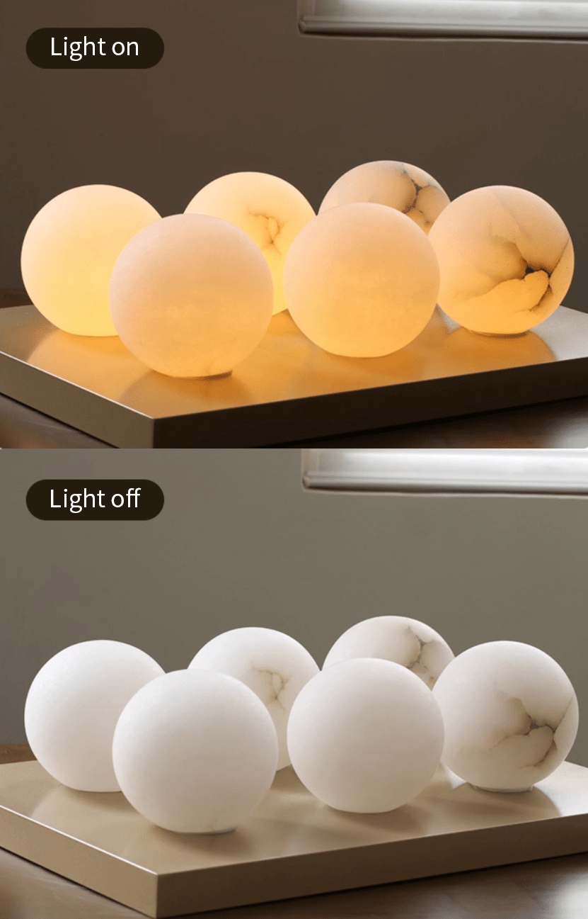 Alabaster Mini Orb Wall Lamp - Vakkerlight
