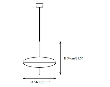 Suspensão Opal Disc — Dimension drawings 1