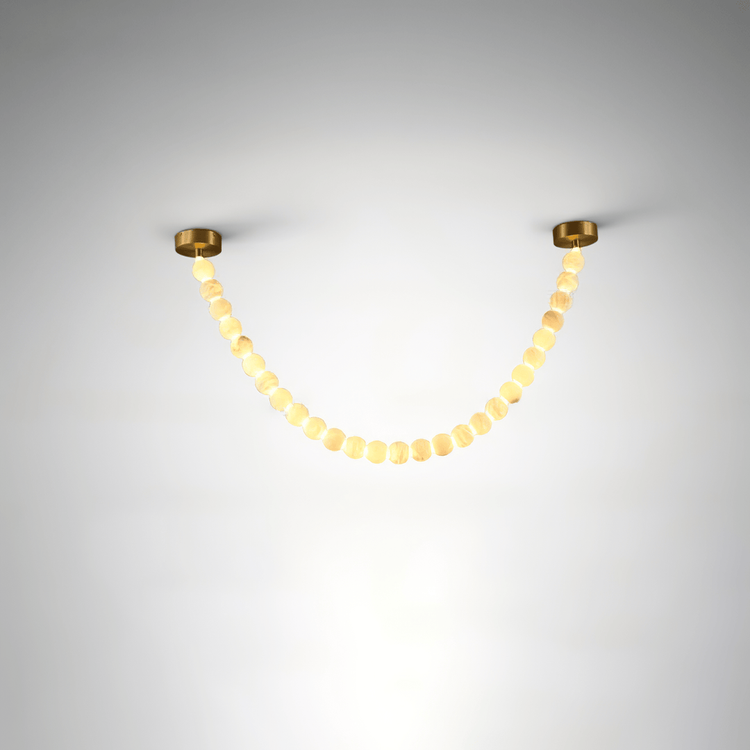 Alabaster Pearl Necklace Chandelier - Vakkerlight