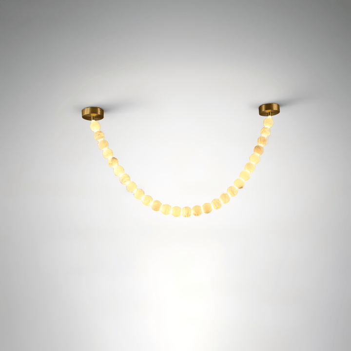 Alabaster Pearl Necklace Chandelier - Vakkerlight